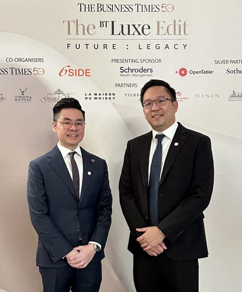 Dr Andrew Fang (Medical Director) and Jonathan Heng (Senior Manager) representing DA Orchard MedSuites